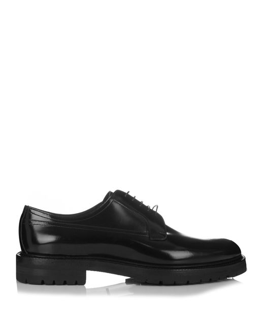 Burberry Leather Grip Sole Derby Shoes in Multicolor for