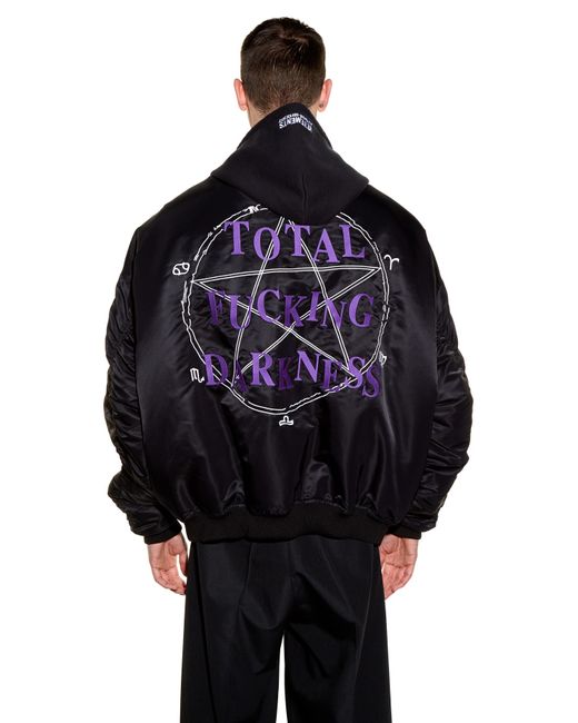 Vetements Total Darkness-embroidered 