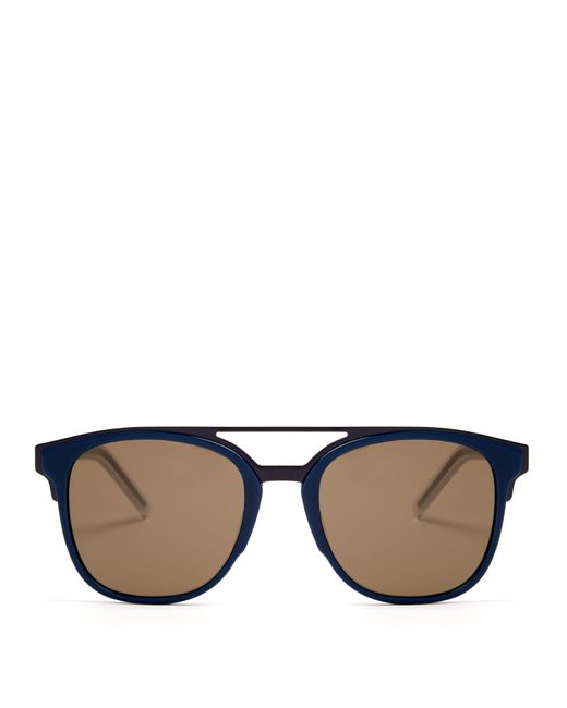 Dior Homme Blacktie 221s Aviator-style Sunglasses in Blue for Men | Lyst