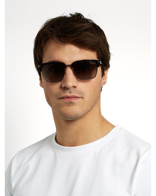 skylle Derfor Fem Tom Ford River Vintage Polarized Sunglasses in Black for Men | Lyst