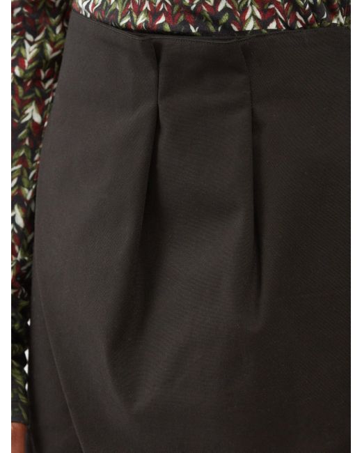 Loewe Black Wrap-front Cotton-twill Shorts