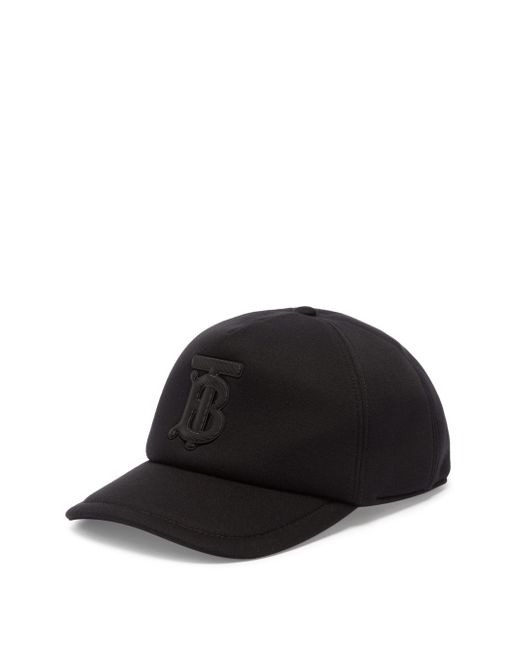 Burberry Tb-logo Cap in Black for Men | Lyst