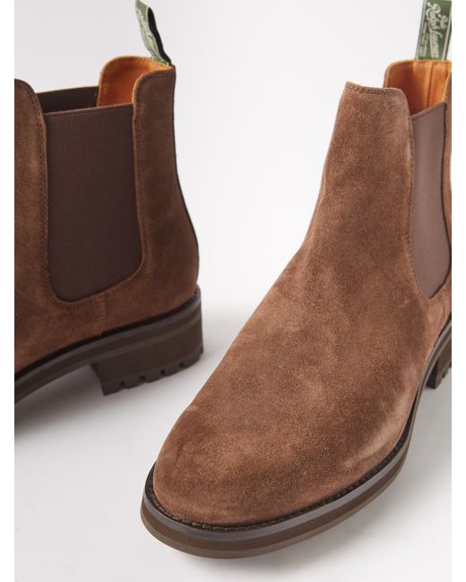 Polo Ralph Lauren Bryson Suede Chelsea Boots in Brown for Men Lyst