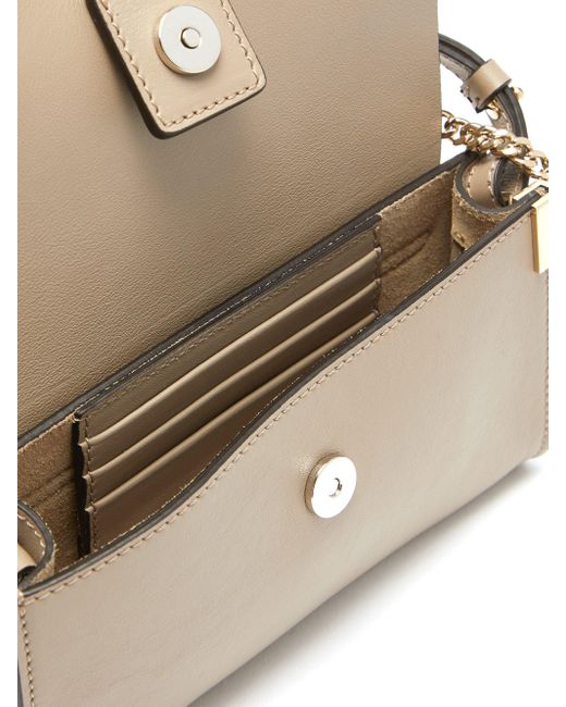Faye leather mini bag Chloé Grey in Leather - 35602337