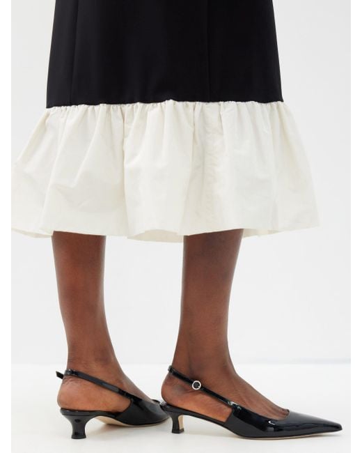 Aeyde Catrina 35 Patent-leather Kitten Heels in White | Lyst