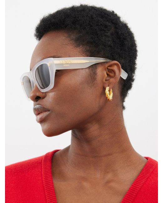 Fendi sunglasses red cheap