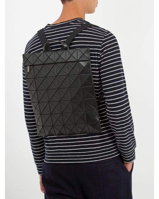 Bao Bao Issey Miyake Flat Pack Matte Backpack in Black for Men | Lyst