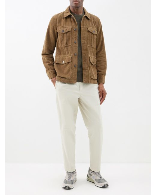 Hartford Jude Flap-pocket Corduroy Field Jacket in Natural for Men | Lyst