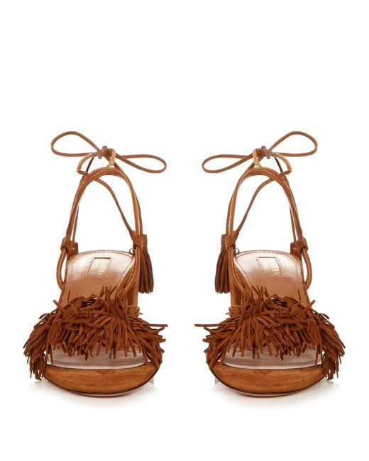 Aquazzura sales fringe sandals