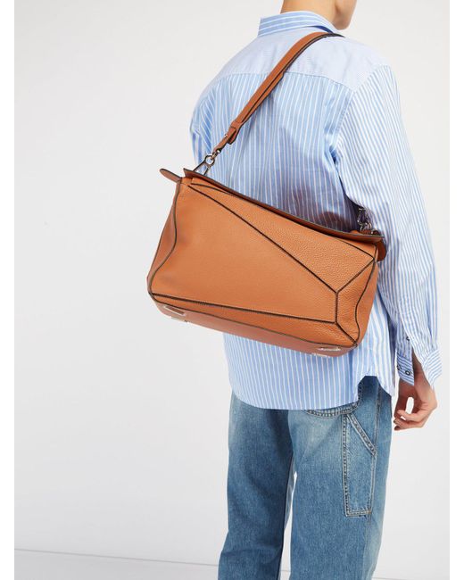 loewe grained leather