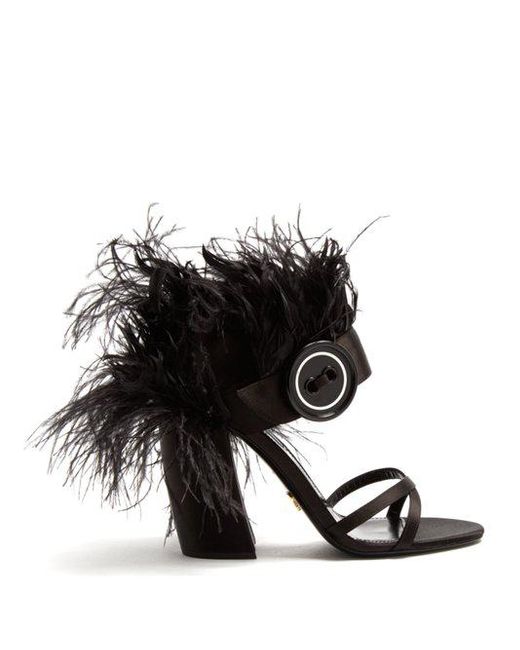 Prada feather heels 2025