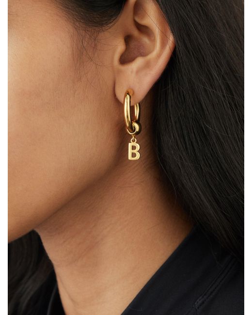 balenciaga b hoops