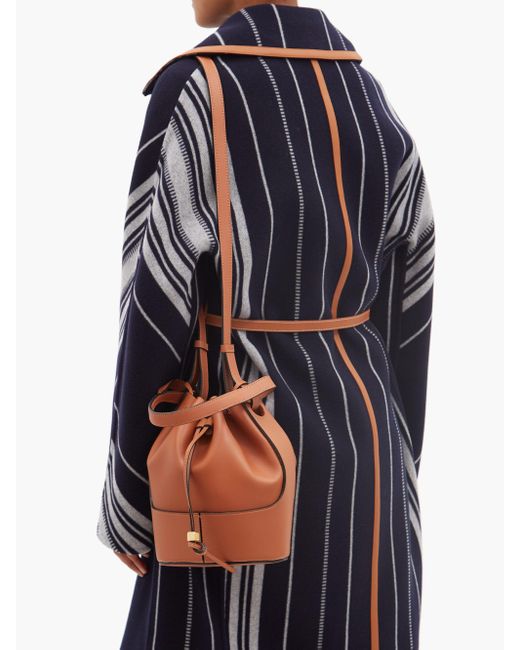 loewe balloon small leather bucket bag