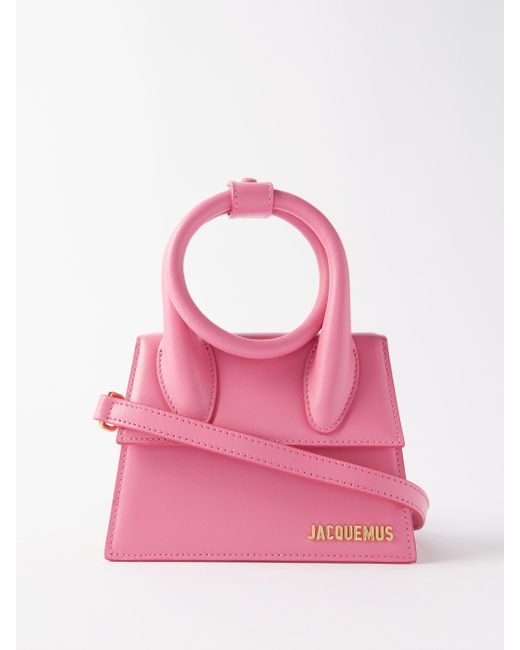 jacquemus pink le chiquito noeud bag