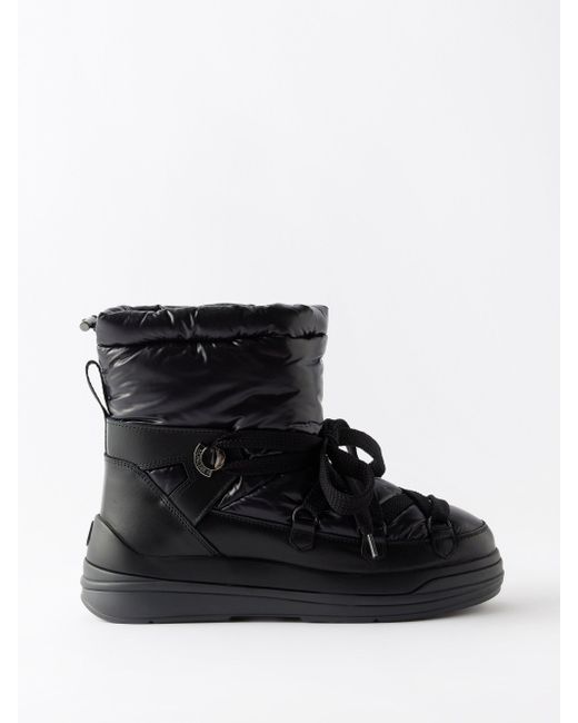 moncler black down insolux ankle boots
