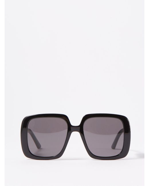Dior Bobby Oversized Square Acetate Sunglasses in Black Lyst