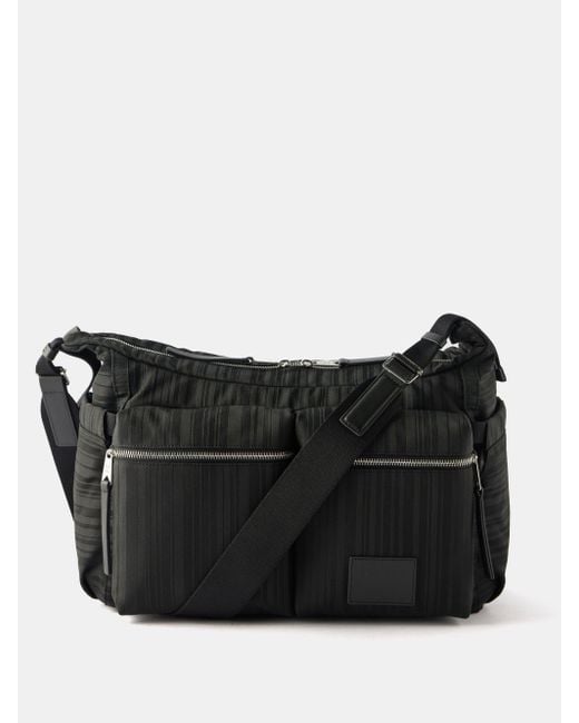 Black Jacquard-canvas cross-body bag, Paul Smith