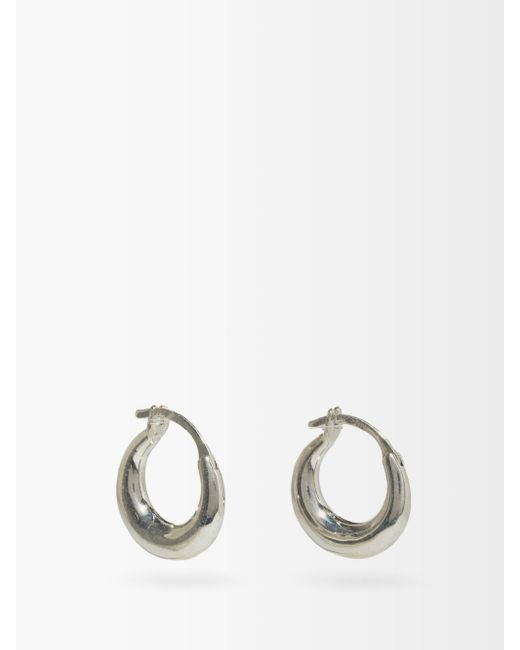 Sophie Buhai Tiny Essentials Sterling-silver Hoop Earrings in Metallic |  Lyst