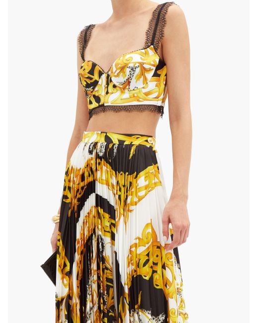 versace couture crop top