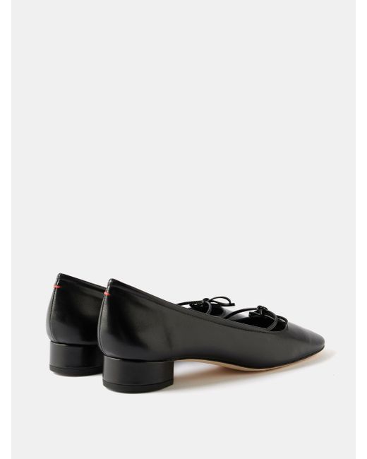 Aeyde Darya Leather Ballet Pumps in Black Lyst