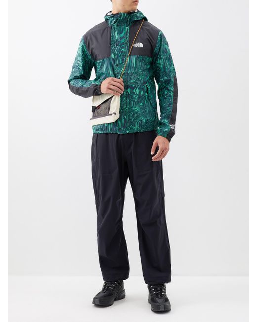 The North Face Seasonal Mountain Abstract-print Hooded Jacket in Green for  Men | Lyst Canada