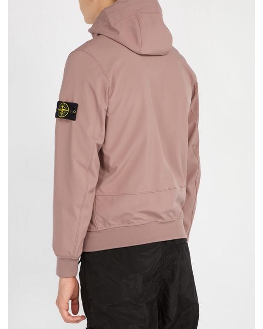 Stone island pink soft shell top