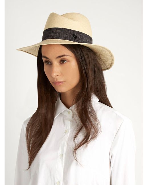 Maison Michel Virginie Straw Hat | Lyst