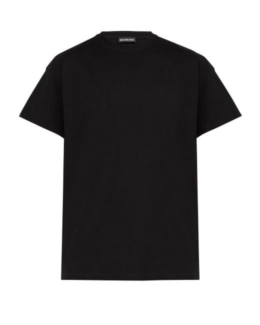 Balenciaga Cotton Gender Neutral-print T-shirt in Black for Men | Lyst