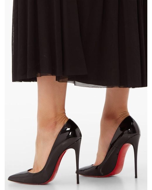 Christian Louboutin So Kate 120 Patent-leather Pumps in Black - Save 81 ...