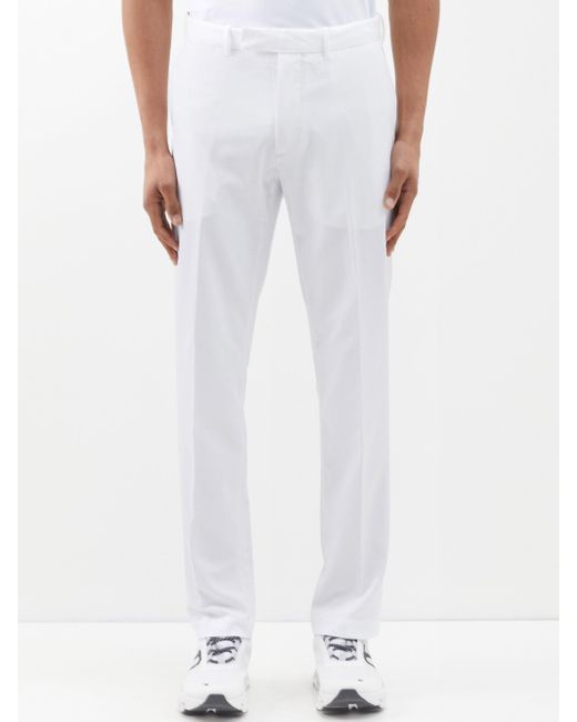 Polo Ralph Lauren Flatfront Twill Golf Trousers in White for Men Lyst