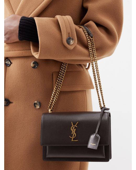 Saint Laurent Medium Sunset Monogram Leather Shoulder Bag