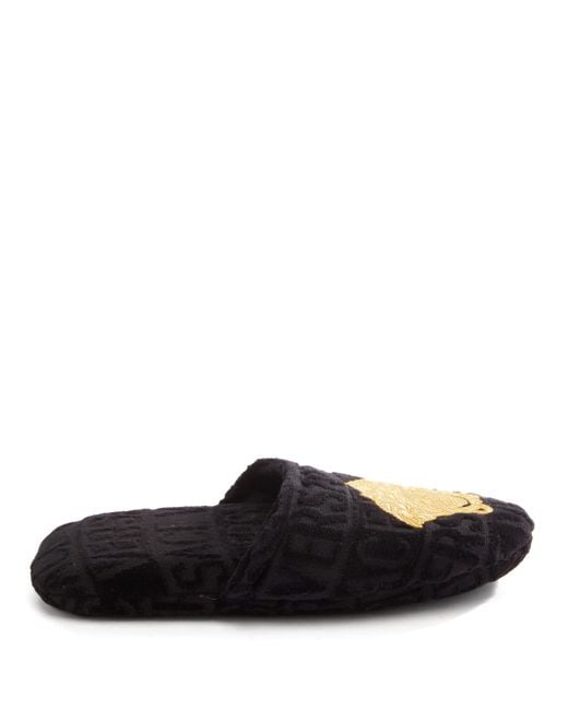 versace logomania slippers