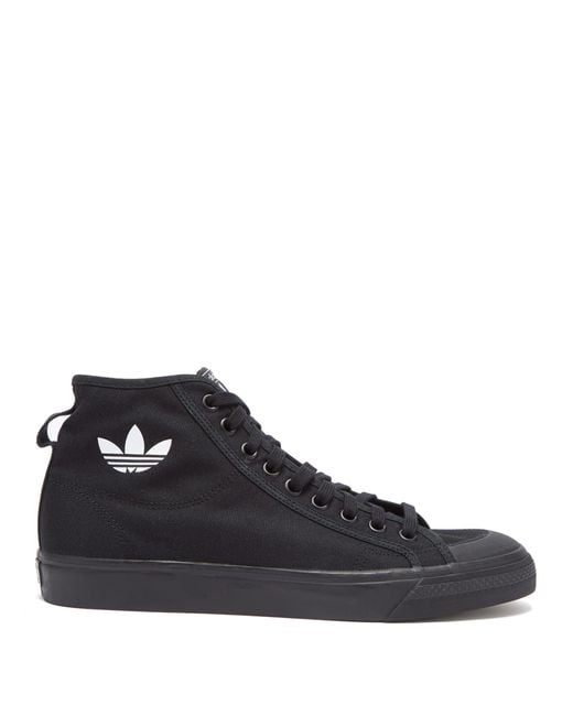 Baskets montantes Nizza adidas Originals pour homme en coloris Noir | Lyst