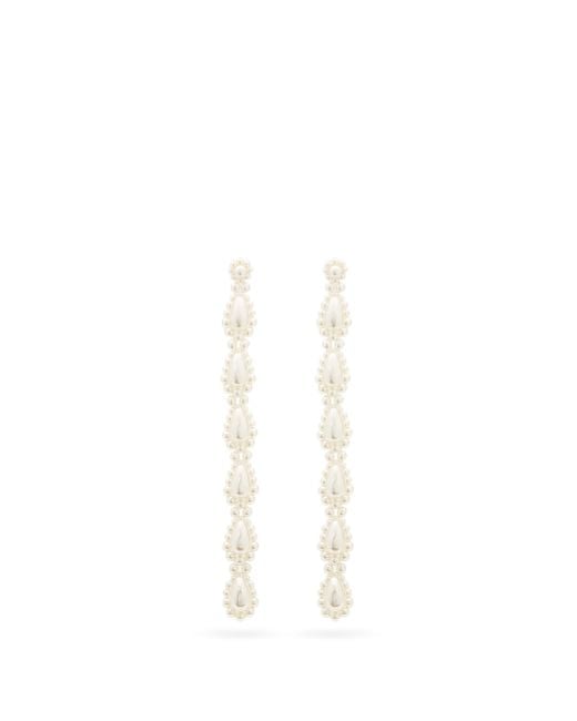 Simone Rocha Drop Extra-long Faux-pearl Earrings | Lyst Canada