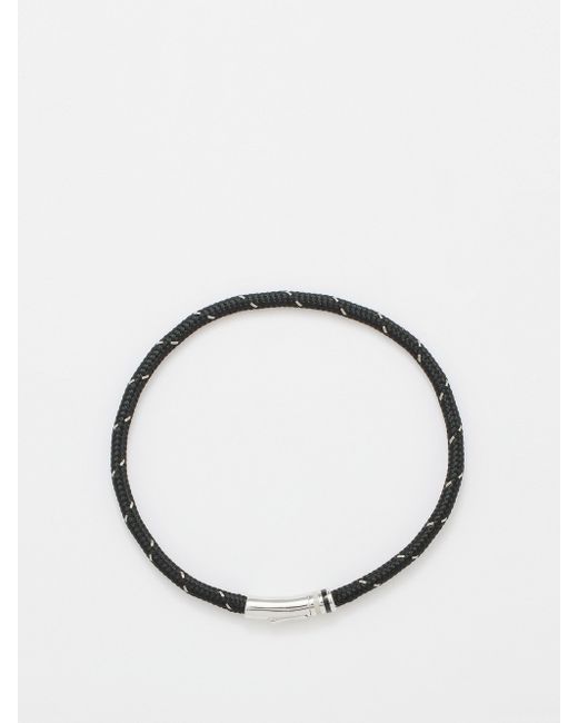 Miansai Metallic Juno Cord & Sterling-silver Bracelet for men