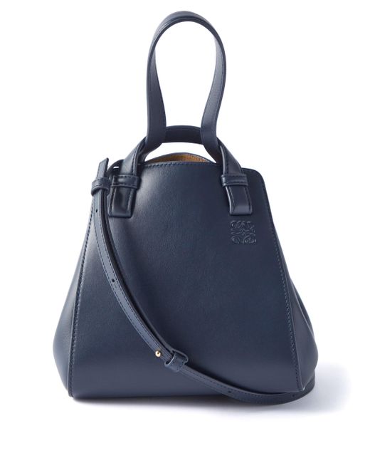 Loewe Hammock Nugget Leather Bag in Navy (Blue) Lyst