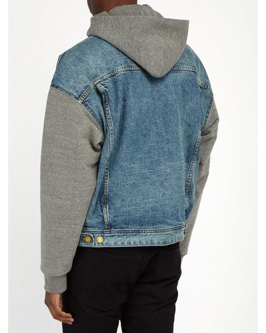Fear Of God Hooded Denim Trucker Jacket 