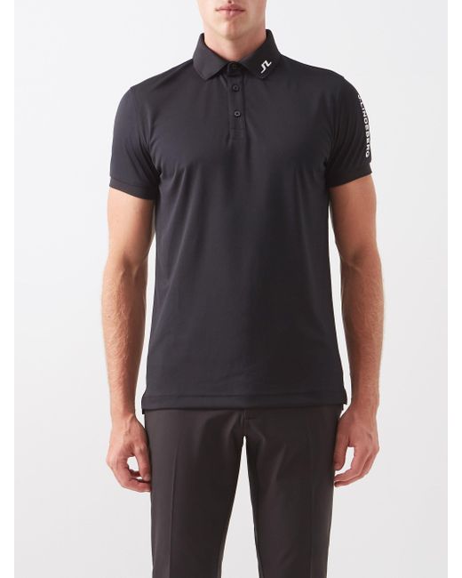 J.Lindeberg Tour Tech Golf Polo Shirt in Black for Men | Lyst UK
