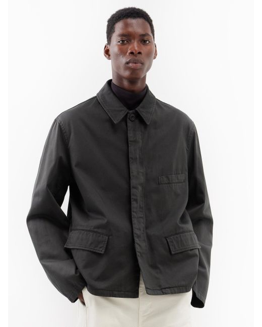 Lemaire Workwear Cotton-twill Jacket in Black for Men | Lyst Canada