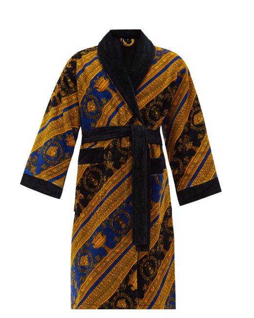 multicolor versace bathrobe