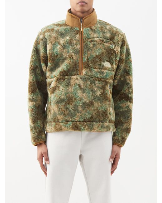 The North Face Extreme Pile Zipped Camouflage Fleece Sweatshirt in ...