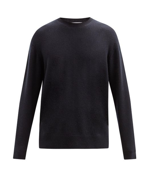 Raey カシミヤ クルーネック カシミアセーター カラー ブルー メンズ Lyst