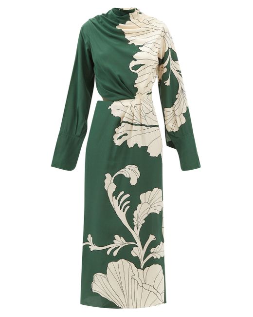 Laurelle Bodycon Midaxi Dress | Forest Green