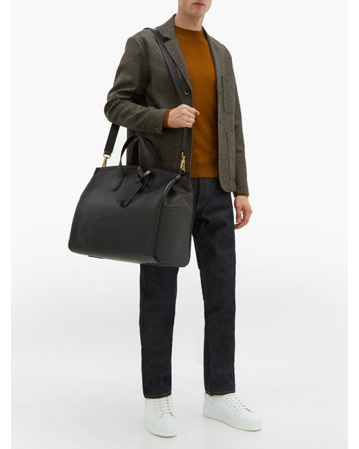 Dunhill Duke Leather Weekend Bag in Black for Men Lyst