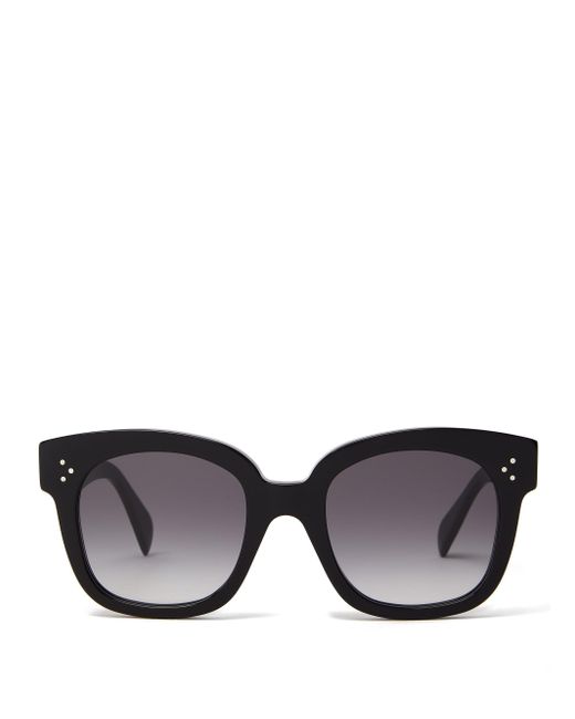 celine black square sunglasses