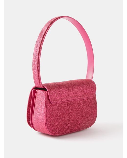DIESEL 1dr Small Glitter Shoulder Bag in Pink Lyst