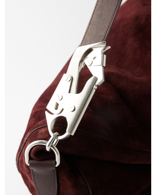 Burberry Large Suede Crossbody Bag in Brown for Men Lyst