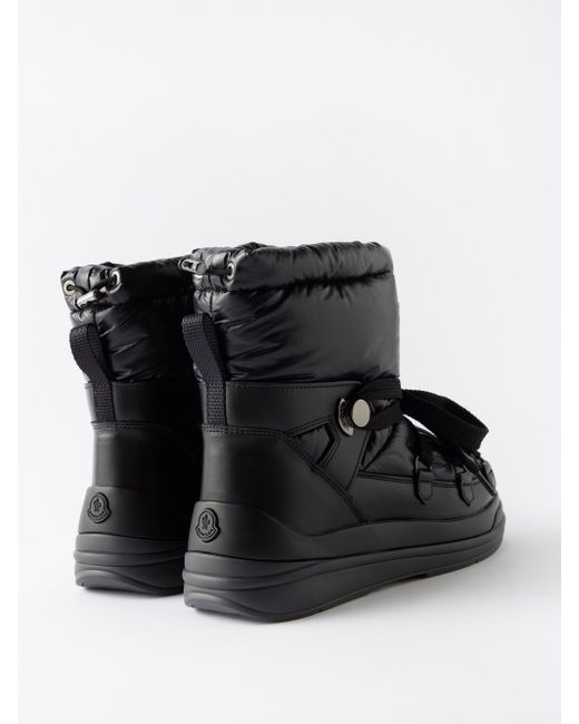 moncler black down insolux ankle boots