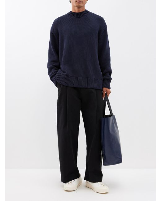 Studio Nicholson Aire Oversized Knitted Cotton-blend Sweater in