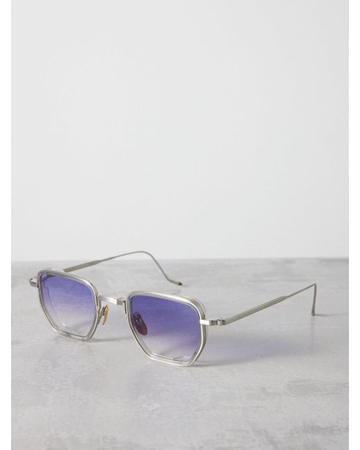 Jacques Marie Mage Multicolor Atkins Angular-frame Titanium Sunglasses for men